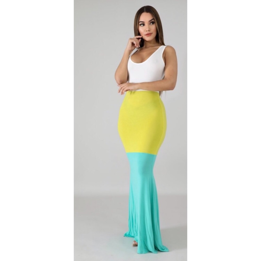 💛Last One💛 Color Block Maxi Dress